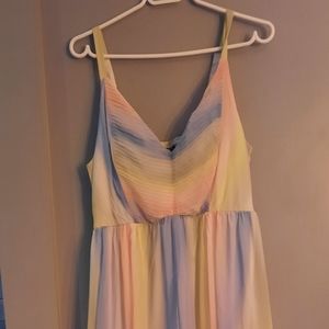 Torrid Pastel Rainbow Maxi Dress
